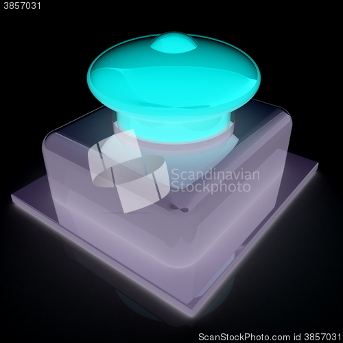 Image of Emergency Button 3d icon