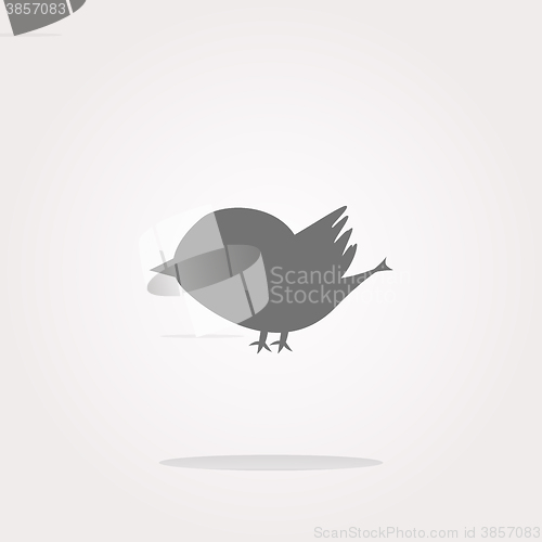 Image of vector Glossy isolated website and internet web icon with bird symbol. Web Icon Art. Graphic Icon Drawing