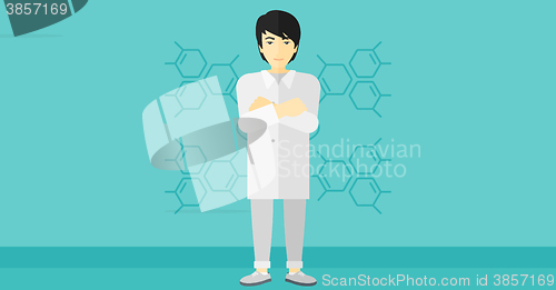 Image of Male laboratory assistant.