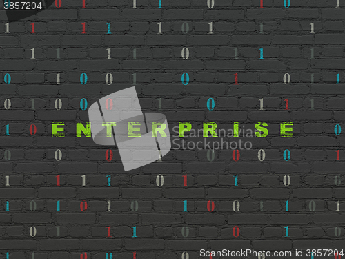Image of Business concept: Enterprise on wall background