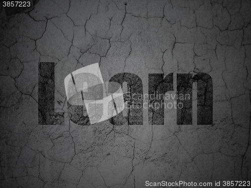 Image of Studying concept: Learn on grunge wall background