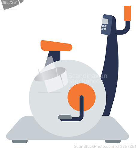 Image of Stationary exercise bike.