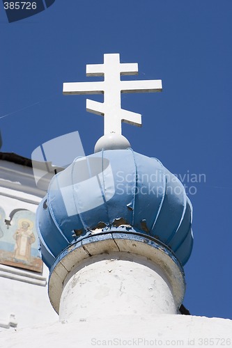 Image of Cross under the blue sky