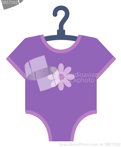 Image of Purple bodysuit for baby