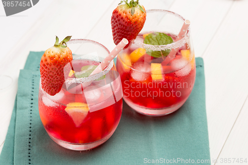 Image of Cold strawberry drink