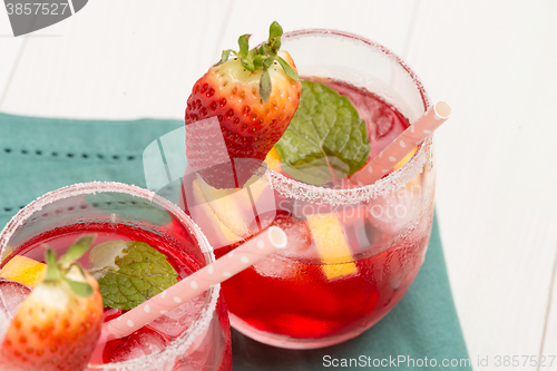 Image of Cold strawberry drink