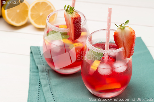 Image of Cold strawberry drink