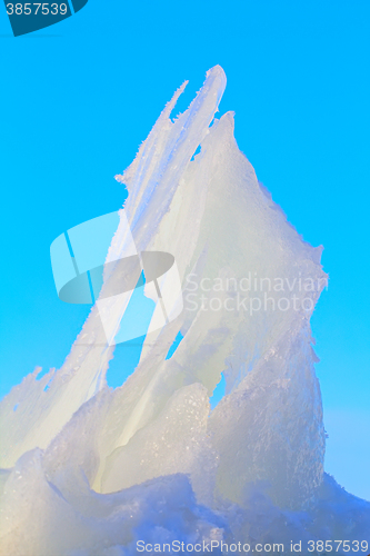 Image of natural beautiful ice formation