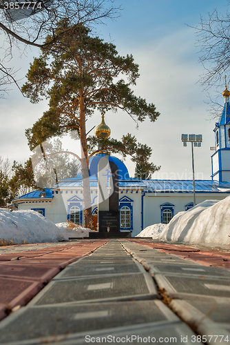 Image of Uspensko-Nikolsky temple in Yalutorovsk. Russia