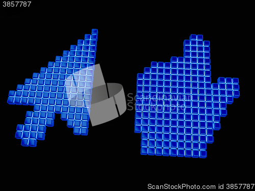 Image of Set of Link selection computer mouse cursor