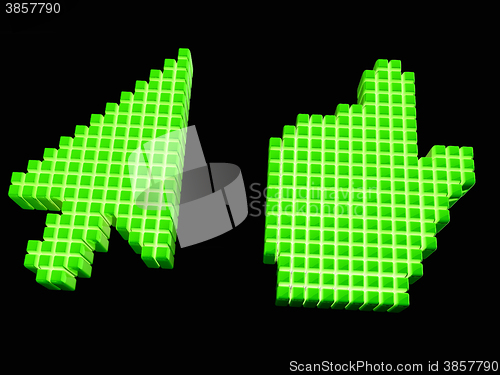 Image of Set of Link selection computer mouse cursor 