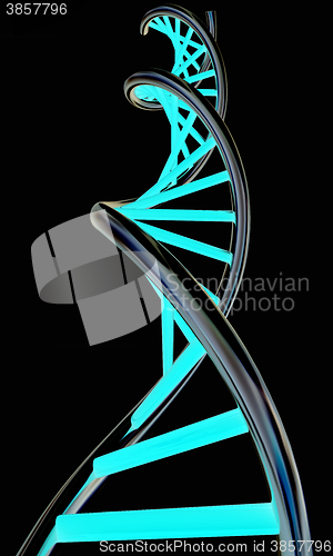 Image of DNA structure model