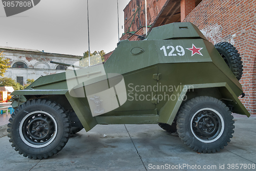 Image of military armored car of BA-64. Russia