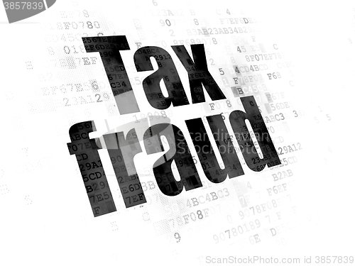 Image of Law concept: Tax Fraud on Digital background