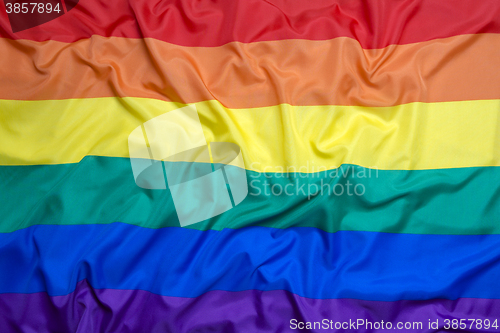 Image of Rainbow flag for background