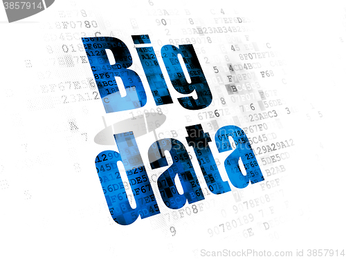 Image of Data concept: Big Data on Digital background