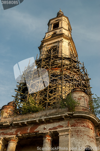 Image of Church belltower of Nikita Velikomuchenik. Russia