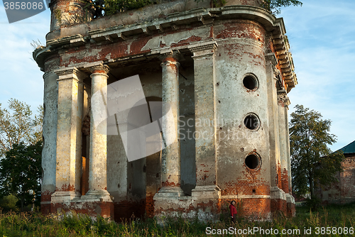 Image of Church belltower of Nikita Velikomuchenik. Russia