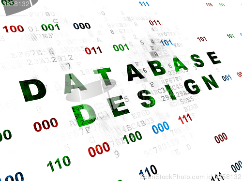 Image of Software concept: Database Design on Digital background