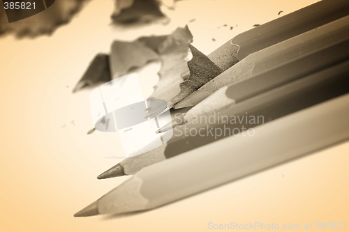 Image of Close-up pencil.