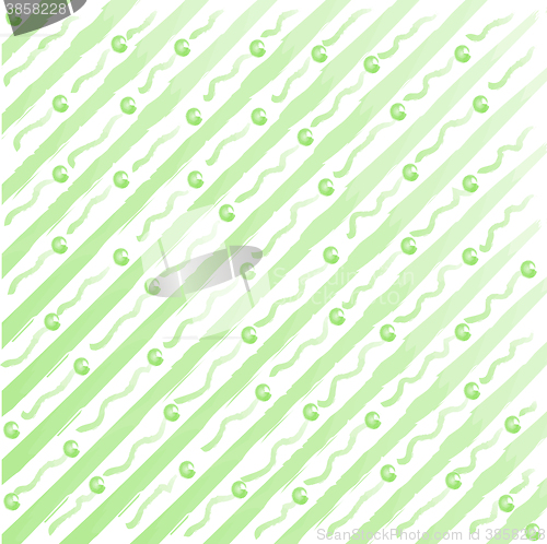 Image of watercolor stripes and dots background