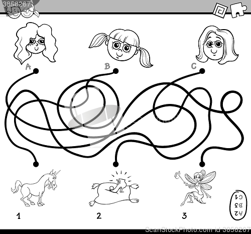 Image of maze activity for children