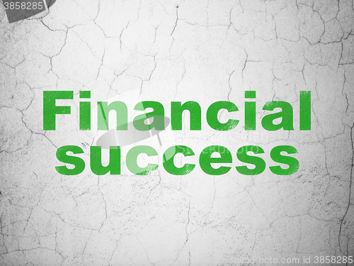 Image of Money concept: Financial Success on wall background