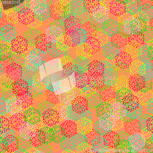 Image of Seamless texture of  abstract colorful berries
