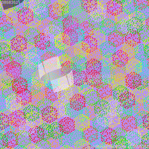 Image of Seamless texture of  abstract colorful berries