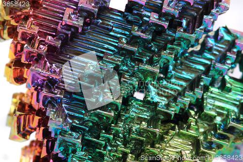 Image of Bismuth - rainbow metal background