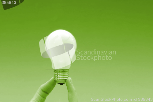 Image of Background with lit lightbulb