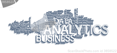 Image of Illustration of analytics business analysis