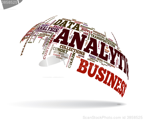 Image of Illustration of analytics business analysis