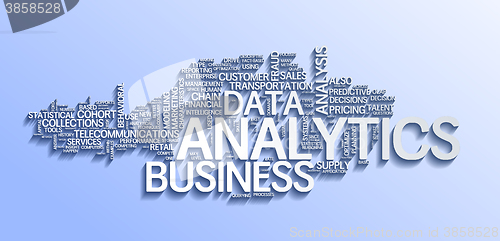 Image of Illustration of analytics business analysis