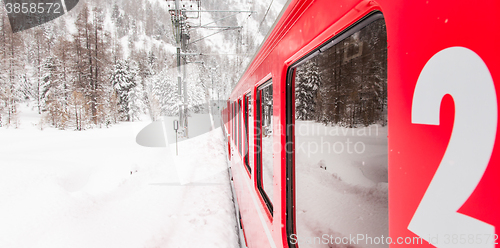 Image of Train in the snow