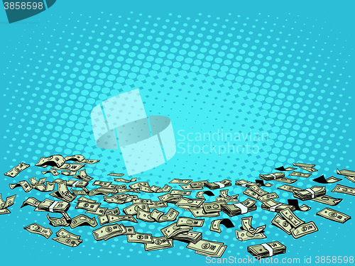 Image of Money dollars vector background