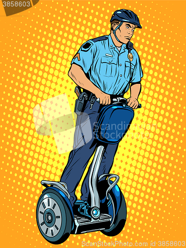 Image of Police patrol electric scooter