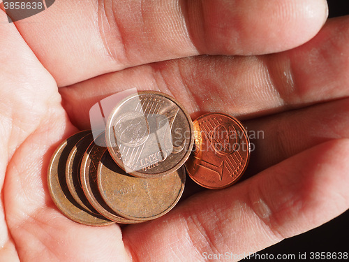 Image of Euro cent coins