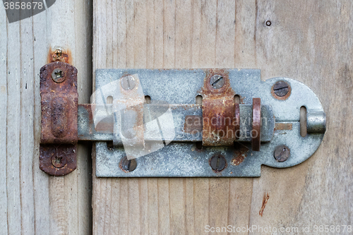 Image of Close up of rusty slide 
