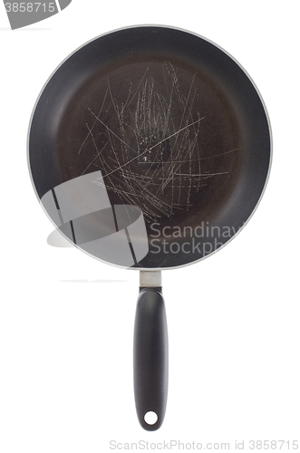 Image of Broken old pan isolated