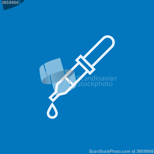 Image of Pipette line icon.