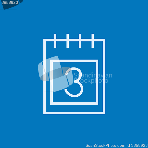 Image of Calendar line icon.