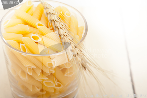 Image of Italian pasta penne with wheat