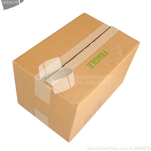 Image of Parcel isolated over white