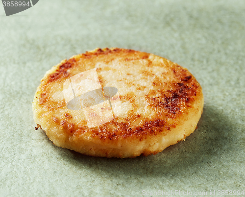 Image of freshly baked cottage cheese pancake