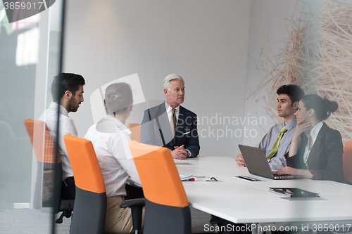 Image of business people group brainstorming on meeting