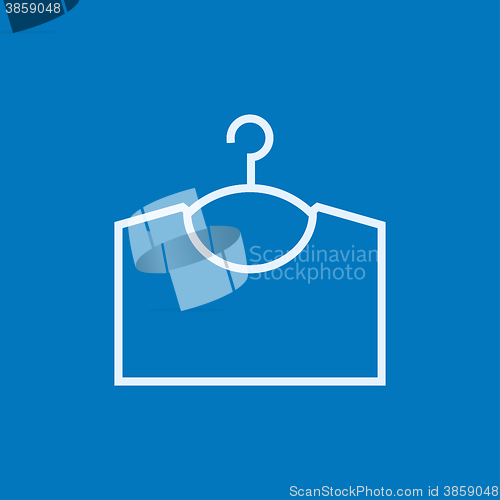 Image of Sweater on hanger line icon.