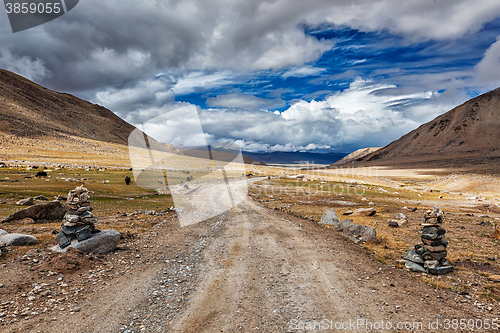 Image of Dirt road in Himalayas