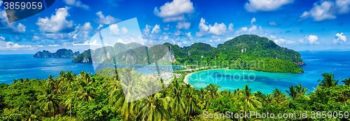 Image of Panorama of tropical islands