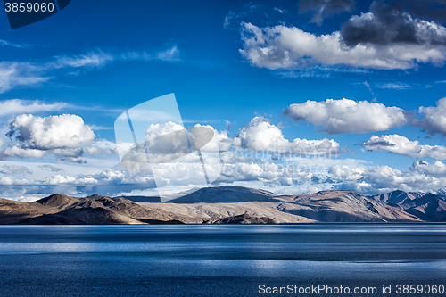 Image of Lake Tso Moriri in Himalayas. Ladakh, India